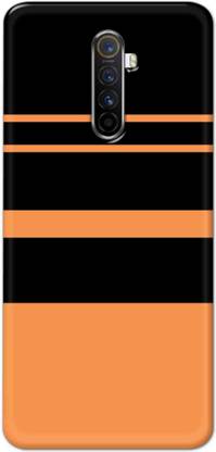 NDCOM Back Cover for Realme X2 Pro Orange Stripe Pattern Printed