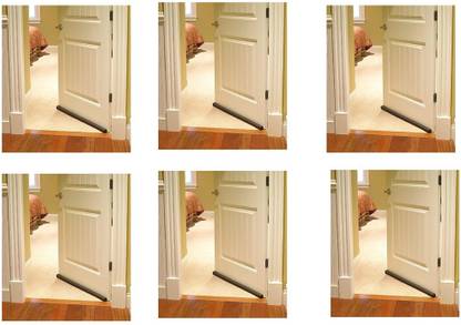 SIDDIVINAYAK CREATION Twin Draft Special for Safty Twin Door Draft Guard_361 Durable Floor Mounted Door Sealing Strip Guard Floor Mounted Door Stopper