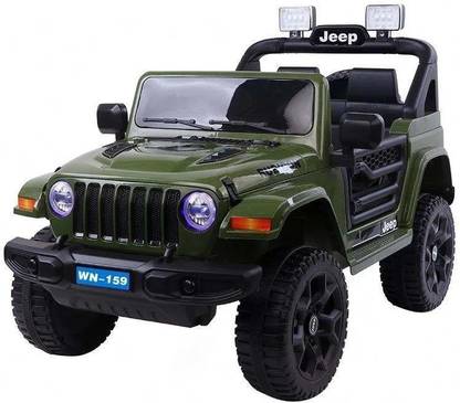 PP INFINITE Rubicon 12V Electric Ride On Jeep For Kids With Remote Control, Music 1-7Yrs Jeep Battery Operated Ride On