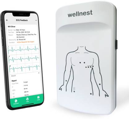 WELLNEST 12L Standard ECG System Electrocardiography Electrotherapy Device
