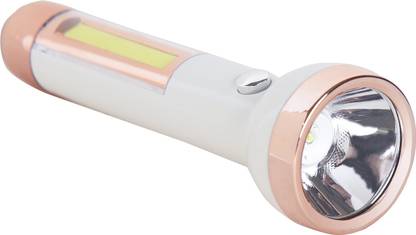 LOOSER Rechargeable 2 in 1 flashlight with Emergency Light For Fishing Outing Torch