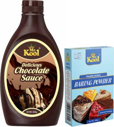 Mr.Kool Chocolate Syrup 623 g|Baking Soda Premium Quality 100GM|COMBO PACK 723 GM Combo