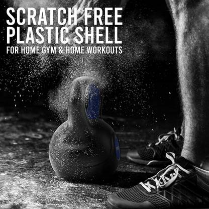 FIT & FITNESS Kettlebell for Strength/Fitness/Kettle Bell for Home Gym 5KG Black Kettlebell