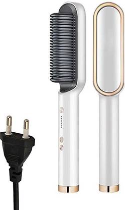 HeatLine Hair Straightener Comb Hair Straightener Brush Fast Heating & 5 Temp Settings Zn-15 Hair Straightener Brush