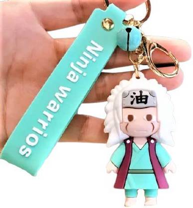 gtrp Jiraiya Naruto Big Heavy Keychain with Strap Hook & Bell Multi color Key Chain