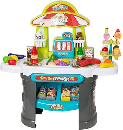 Jr. Billionaire Luxury Supermarket Grocery Store with Scanner