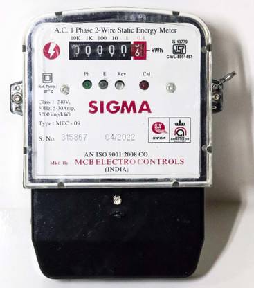 Smuf Sigma Single Phase 1 Year Warranty Electric Submeter Metal Electrical Box