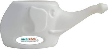 AMBITECH Plastic White Neti Pot