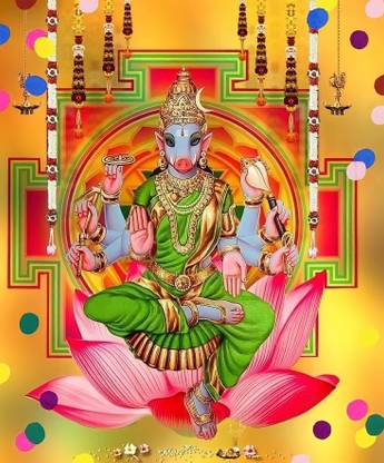Sreejai Varahi Amman photo laminated Religious Frame
