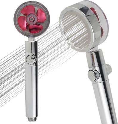 Rexter High Pressure Fan Shower Heads 360Degree Turbo Propeller Driven Turbocharged Shower Head