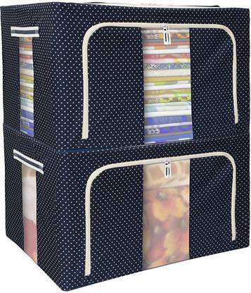 E Solutions WARDROBE ORGANISER/STORAGE BOX-232 (24LITERS) Poly-canvas Laundry Bag