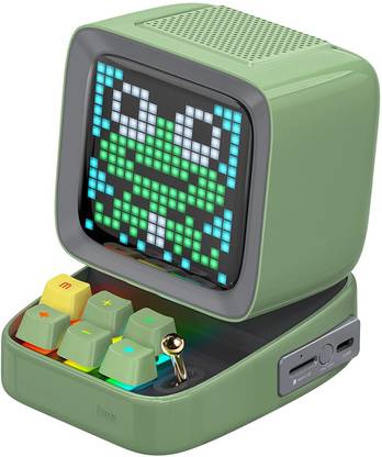 DIVOOM Ditoo Plus Retro Pixel Art Game Portable Wireless Speaker, LED App Controlled 10 W Bluetooth Laptop/Desktop Speaker