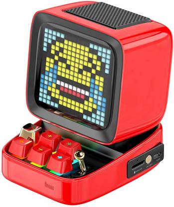 DIVOOM Ditoo Plus Retro Pixel Art Game Portable Wireless Speaker, LED App Controlled 10 W Bluetooth Laptop/Desktop Speaker