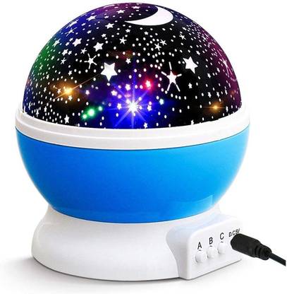 Gadge Tech Star Master Rotating 360 Degree Moon Night Light Lamp Projector with Colors Night Lamp