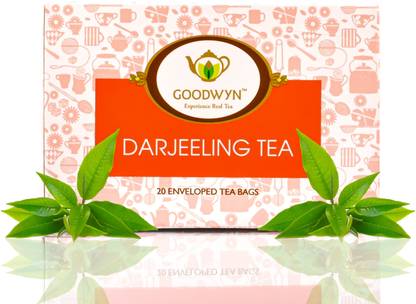 Goodwyn Darjeeling Tea, Fresh Tea from Premium Tea Gardens, 20 Tea Bags Black Tea Bags Box