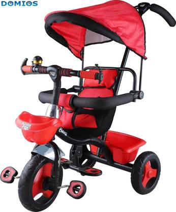 Domios Benz Tricycle For 9 Months to 60 Months 3-IN-1 Baby Tricycle 3-IN-1 Baby Tricycle Pedal Pusher Removable Canopy ( Red ) Tricycle