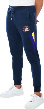 The Souled Store Chennai Super Kings Graphic Print Men Blue Track Pants