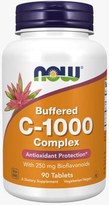 Now Foods Buffered Vitamin C-1000 Complex 90 Tablets
