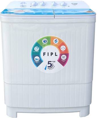 Feltron 9 kg Semi Automatic Top Load Washing Machine White, Blue