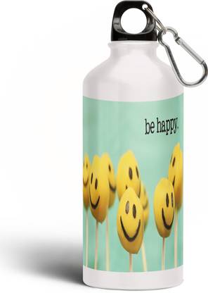 Nirmuk Emojis Printed Aluminium Sipper Bottle,Emoji Bottle, Bottle Emojis 141 600 ml Water Bottle