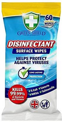 green shield Disinfectant 60s Wipes