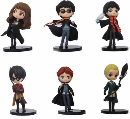 gtrp Harry Potter Action Figures (Pack of 6) for Home/Office Decors [9-10 cm],