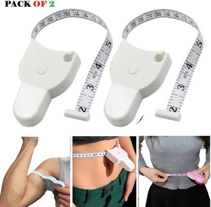 ZURU BUNCH Automatic Telescopic 1.5m Double-sided Soft Measuring Tape for Body, Tailor_2 Pc Body Fat Analyzer