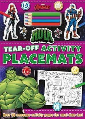 Marvel Avengers Hulk: Tear-Off Activity Placemats