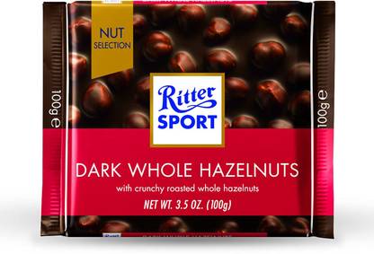 Ritter Sport Whole Hazelnut DarkChocolate 100g Bites