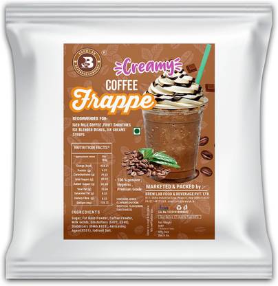 Brew Lab Creamy coffee Frappe Powder | For Frappes, Shakes, Cold Coffee | Frappe Premix Instant Coffee