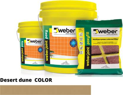 Weber Saint Gobain Tile Epoxy Groute Desert dune 5 KG Three Component Crack Filler