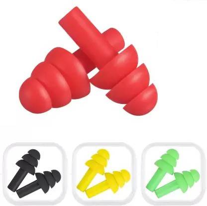 Jwxno 4 Pairs Earplugs Ear Plug & Nose Clip