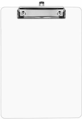Kebica Clipboard Writing Pad Drawing/Exam Board Transparent Size-9x13 inch