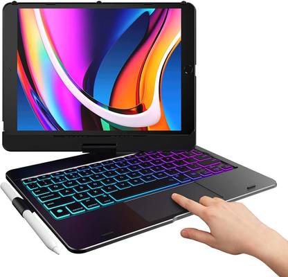Typecase type Flexbook 360° iPad Keyboard case for iPad 9th/8th/7th Gen( 10.2"), Air 3 Bluetooth Handheld Tablet Keyboard