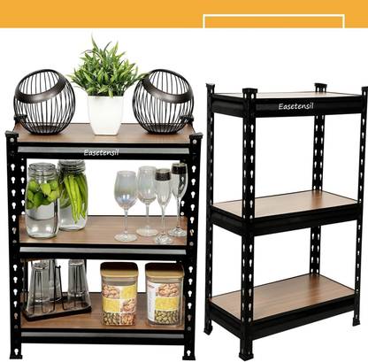 EASETENSIL 3 TIER Adjustable Shelves Bolt-less (Laminate MDF Sheet) Storage Shelving rack Luggage Rack