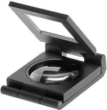 paczo Metal Folding Pocket LED with Scale Magnifying Glass 10X Magnifying Glass