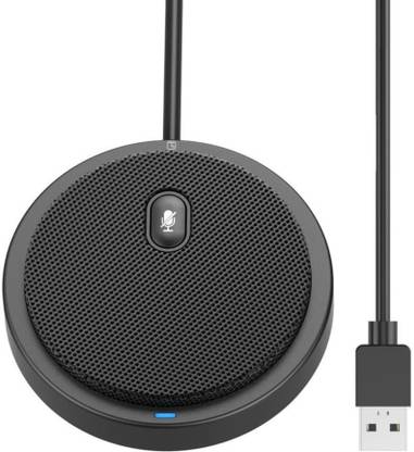 Tly Techly USB Conference Microphone with Mute Button|Ideal for Video Conferences - Black Conference Microphone