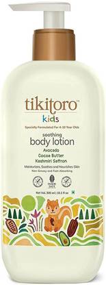 Tikitoro Kids Body Lotion with Avocado, Cocoa Butter, Nourishes Skin (Age: 4+ Years)