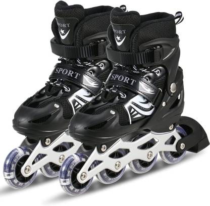 AR Jouiet Mansion Adjustable Aluminium Inline Skates with LED Lights