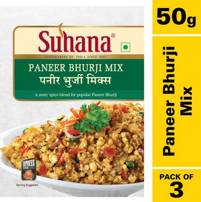 SUHANA Paneer Bhurji Mix/Instant Mix 50g - Pack of 3 150 g