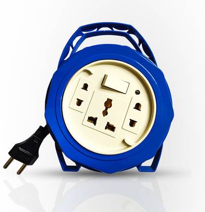 JGARD Star 2 Pin FLEX BOX With Switch & Indicartor Extension Board (6Amp, 240V) 2.75mt 3  Socket Extension Boards