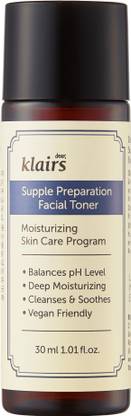 klairs Supple Preparation Facial Toner Mini- Hydrating Korean Skincare for Glowing Skin Men & Women