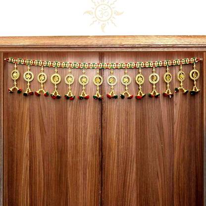 P A HEALTH AND FITNESS Antique Golden Elephant Moti Woolen Toran Main Gate Home Decor.[3Ft] Toran