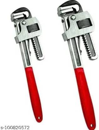ARINEO Pipe Wrench Hand Tool Set Combo (12inch & 14inch) Single Sided Pipe Wrench