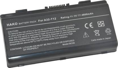 HAKO Asus Powerlite P21 A32-T12 X51 X51L X51R T12B A32-X51 6 Cell Laptop Battery