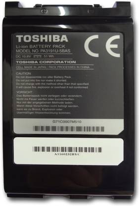 TOSHIBA PA3191U-5BAS 6 Cell Laptop Battery