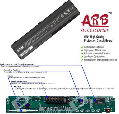 ARB HP Pavilion dv5-1034el 6 Cell Laptop Battery