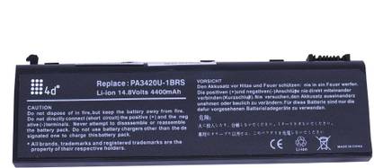 4D 4d Toshiba Satellite L100-125 6 Cell Laptop Battery