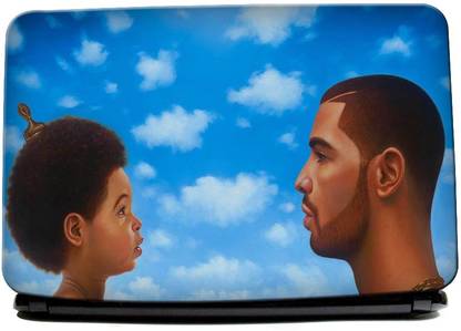 Hawtskin Drake Nothing Was The Same laptop skin Vinyl Reusable Laptop Skin Compatible for 15.5 inch