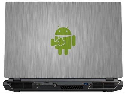 SkinShack Android Eating Apple (10.1 inch) Vinyl Reusable Laptop Skin Compatible for 10.1 inch